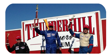Dave House leads a pack of FCC racers through turn 2 at Infineon Raceway