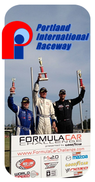 Dave House leads a pack of FCC racers through turn 2 at Infineon Raceway